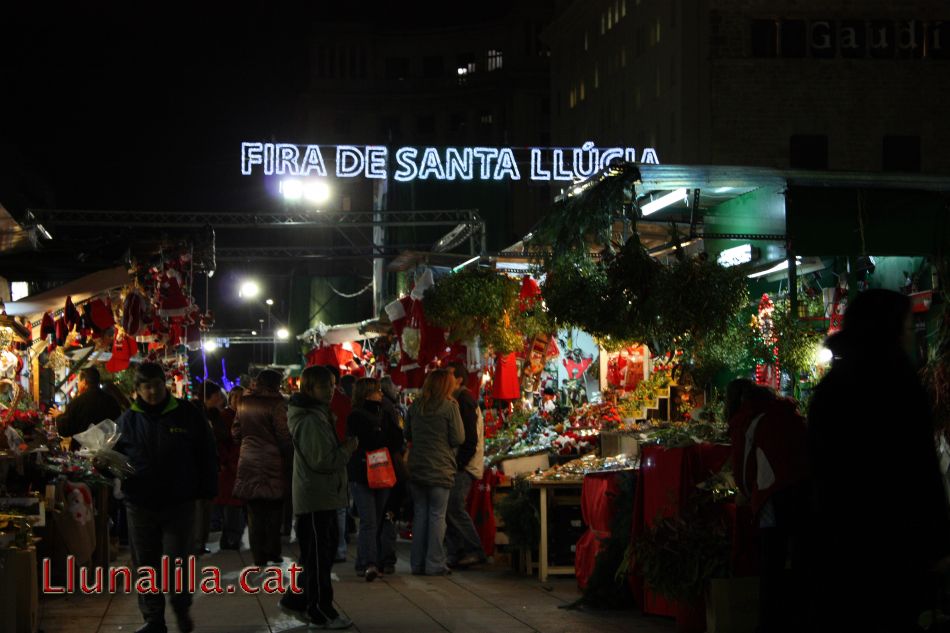 Fira de Santa Llúcia a Barcelona