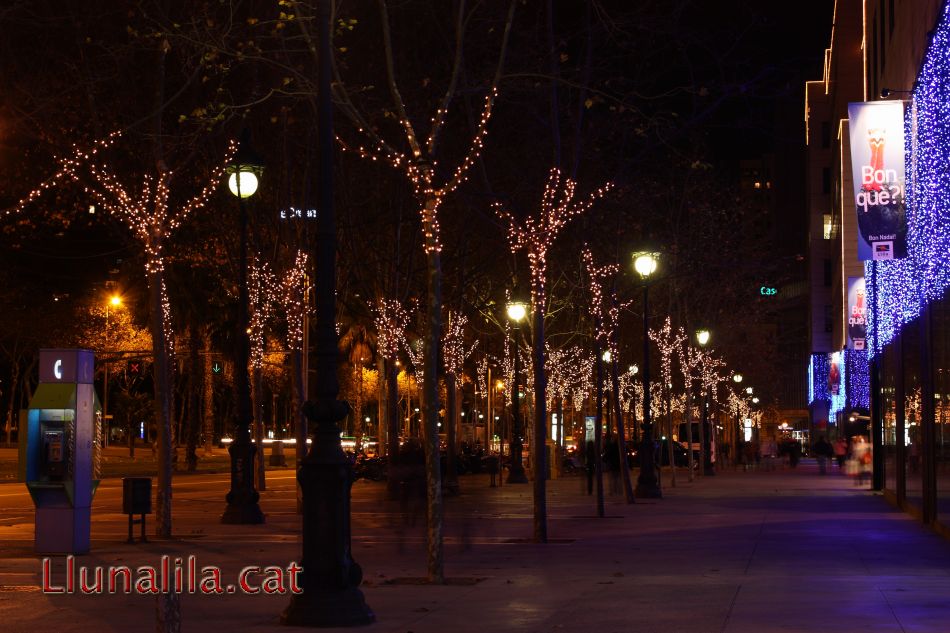 Llums de Nadal a la Av Diagonal