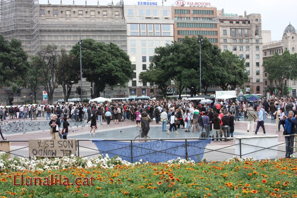 Acampada Barcelona dimecres tarda