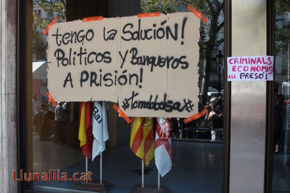 Manifestació borsa BCN