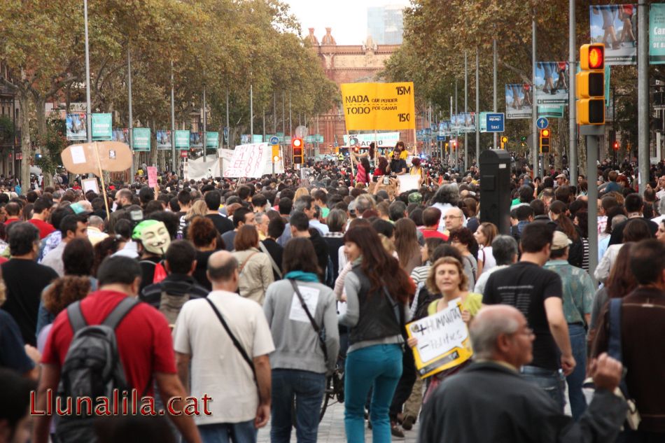 L'Arc de Triomf i la marea humana