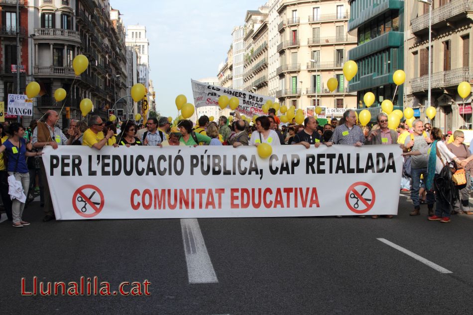 Per l’educació pública, cap retallada #12M15M