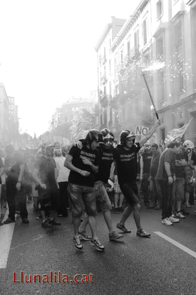 Bombers de Barcelona en lluita 19J