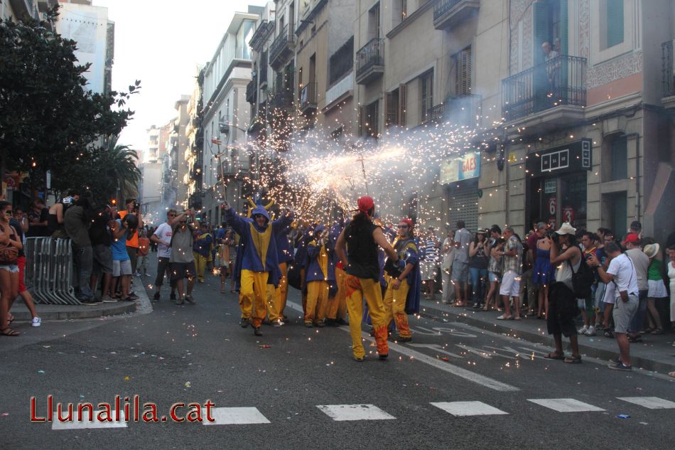 Foc i espurnes a Festa Major de Gràcia 