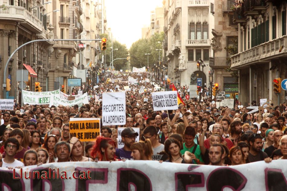 Manifestació contra les retallades 20JB