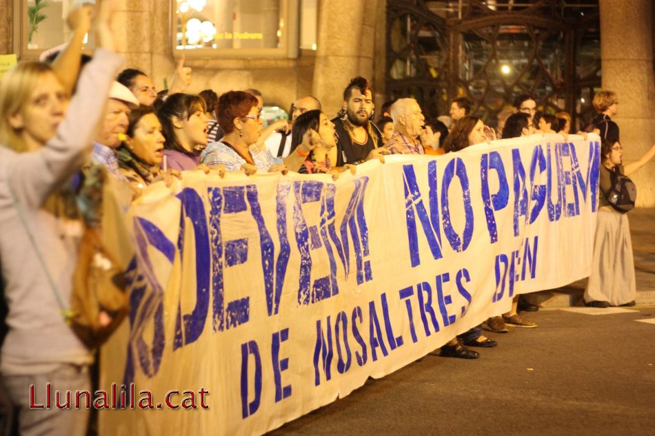 No Devem! No Paguem! De nosaltres Depèn! #GlboalNoise