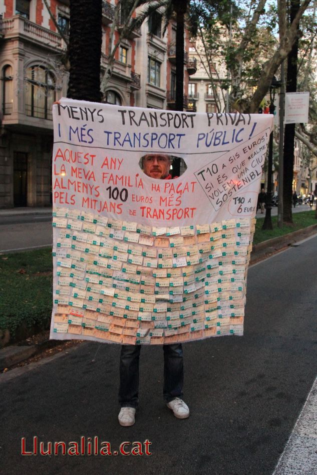 Menys transport privat i més de públic 14N