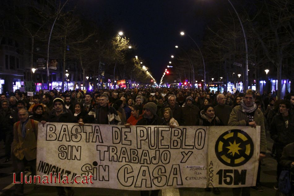 Basta de pueblo sin trabajo y sin casa 2F