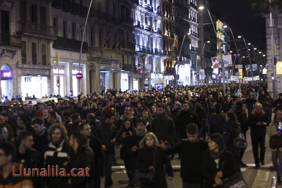 Suport amb la lluita del barri de Gamonal des de Barcelona