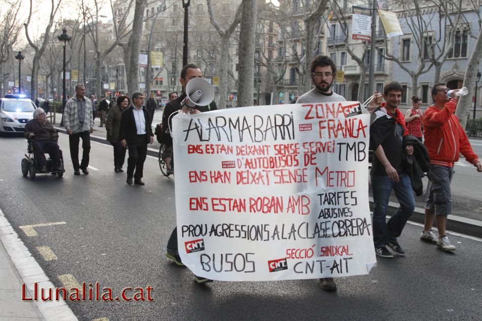 La Zona Franca també lluita pel transport públic