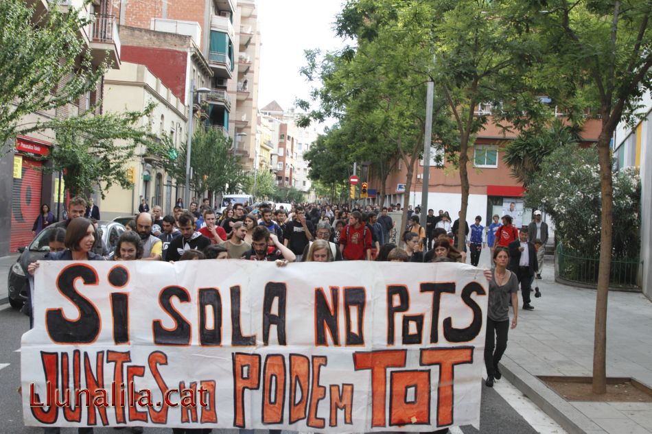 Soroll contra l’enderrocament de Can Vies 30M