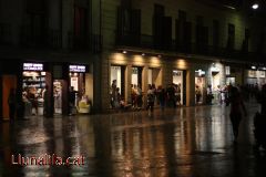 Pluja i Gent a Barcelona