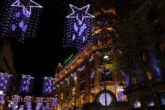 Portal de l'Angel i les llums de Nadal