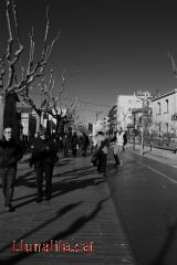 Construcció de la fira de la Candelera 2009