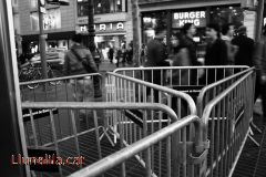 Preparatius per la manifestació No al Bolonya