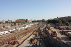 Les vies del tren per Sant Andreu
