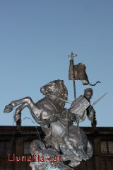 Sant Jordi dins del Palau de la Generalitat