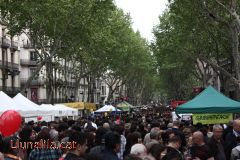 Les Rambles de Barcelona  per Sant Jordi