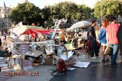 #acampadabcn a la Plaça Catalunya