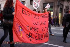 Els i Les profes lluitant 29F