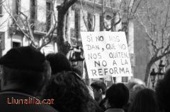 Si no nos dan, que no nos quiten. No a la reforma 11M