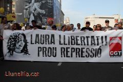 Laura llibertat! Prou repressió #12M15M