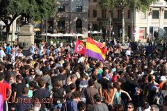 Suport a la marxa negre dels miners a BCN