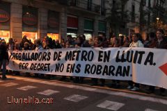 Treballadors de Metro en lluita Per decret, no ens robaran