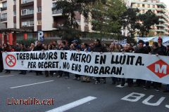 Treballadors de Metro en lluita Per decret, no ens robaran 14N