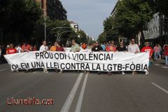 Prou odi i violència volem una llei contra la LGTB-Fòbia
