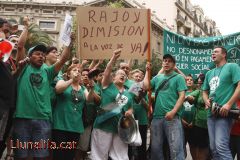 Contra la corrupció política, lemes i cassoles 18J