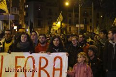 Protesta contra l`amenaça de desallotjament de l`Ateneu Popular la Sèquia