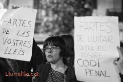 Protesta contra la nova Llei de l’avortament a Barcelona 20D