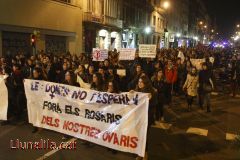 Protesta contra la nova Llei de l’avortament a Barcelona 20D