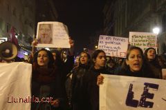 Protesta contra la nova Llei de l’avortament a Barcelona 20D