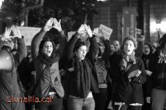 Protesta contra la nova Llei de l’avortament a Barcelona 20D