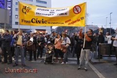 Protesta contra la pujada del preu del transport públic a Barcelona 15M