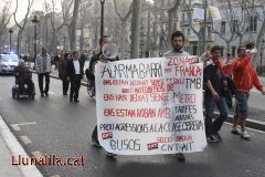 Protesta contra la pujada del preu del transport públic a Barcelona 15M