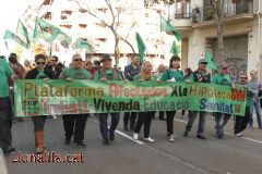 La PAH reclama Treball Vivenda Educació i Sanitat