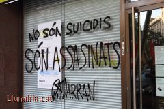 No són suïcidis son assassinats 1Maig