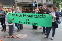 No a la privatització de Parcs i Jardins de Barcelona