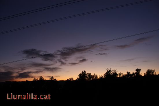 Muntanya i sol de tarda