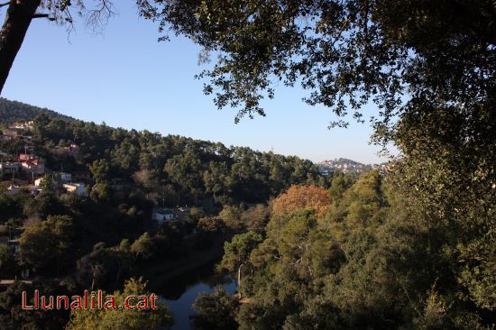 Vista de la zona de Pant� de Vallvidrera