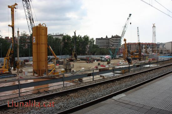 Construcci� de la nova estaci� de Girona