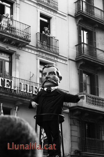 Cap gros dins la cercavila de Gegants Merc� 2009