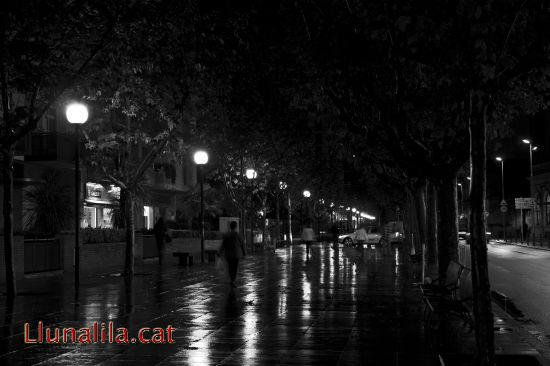 El terrapl� moll per la pluja