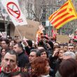 Banderes, pensaments, manifestació 19F