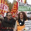 Pancartes i banderes contra les retallades