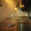 Fum i petards, protesta contra l’enderrocament de Can Vies